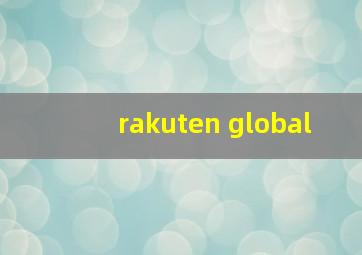 rakuten global